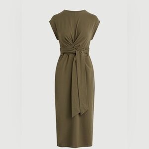 Modern Citizen Fei Tie-Front Organic Cotton Dress - Size L NEW WITH TAGS